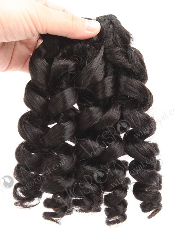 18 Inch Black Color New Curl Chinese Virgin Hair WR-MW-195-19219