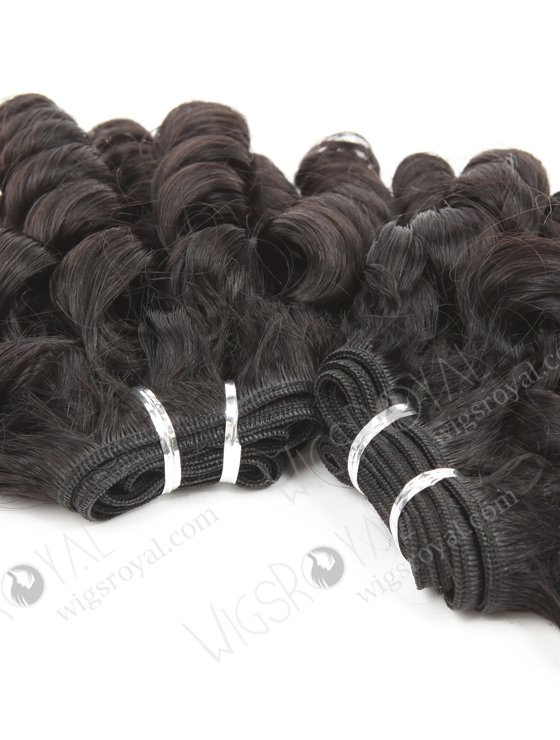 Flower Curl 18" Double Draw Natural Color Hair Extension WR-MW-195-19225