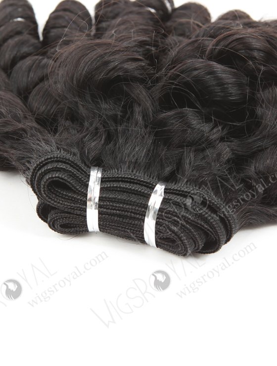18 Inch Black Color New Curl Chinese Virgin Hair WR-MW-195-19224