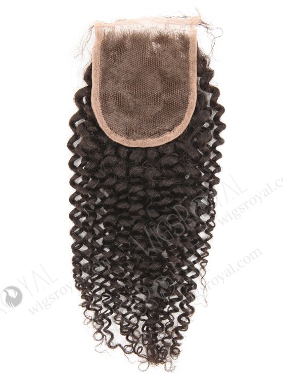 In Stock Indian Remy Hair 16" 7mm Curl Natural Color Top Closure STC-403