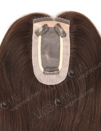 Luxury Remy Human Hair Toppers Small Mono Base | In Stock 2.75"*5.25" European Virgin Hair 16" Straight Color 2a# Monofilament Hair Topper-087