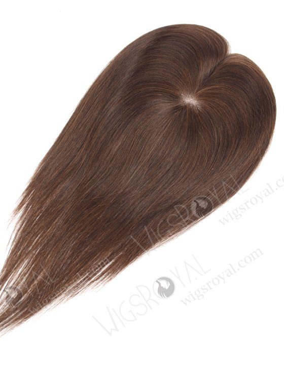 Best Monofilament Top 12 inch Short Human Hair Toppers | In Stock 2.75"*5.25" European Virgin Hair 12" Straight Color 2a# Monofilament Hair Topper-086-19352