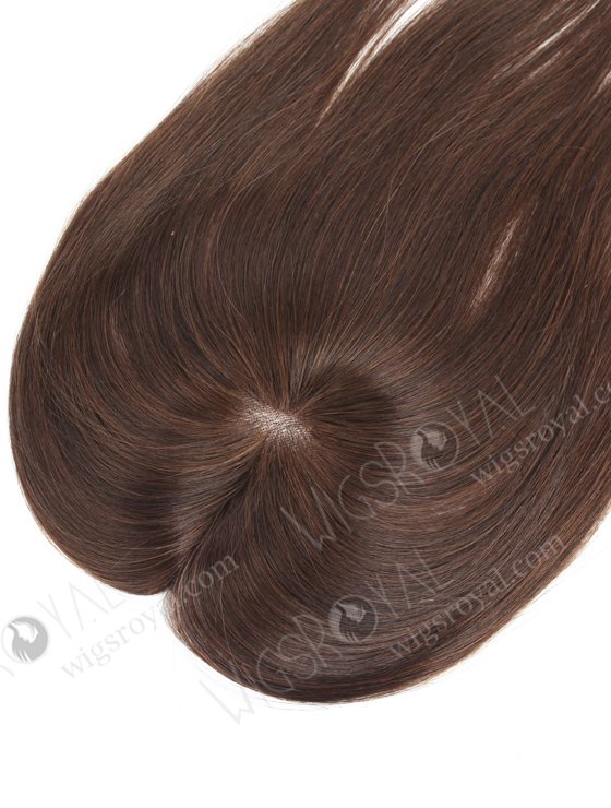 Best Monofilament Top 12 inch Short Human Hair Toppers | In Stock 2.75"*5.25" European Virgin Hair 12" Straight Color 2a# Monofilament Hair Topper-086-19353