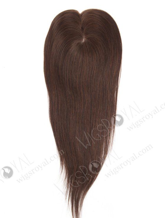 Luxury Remy Human Hair Toppers Small Mono Base | In Stock 2.75"*5.25" European Virgin Hair 16" Straight Color 2a# Monofilament Hair Topper-087-19360