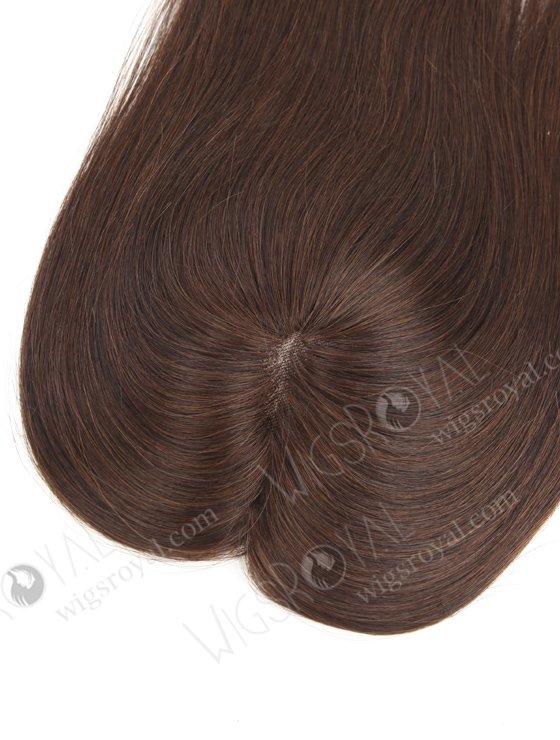 Luxury Remy Human Hair Toppers Small Mono Base | In Stock 2.75"*5.25" European Virgin Hair 16" Straight Color 2a# Monofilament Hair Topper-087-19361