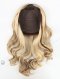 In Stock European Virgin Hair 16" Beach Wave T4/22# with 4# Highlights 8"×8" Silk Top Wefted Hair Topper-032