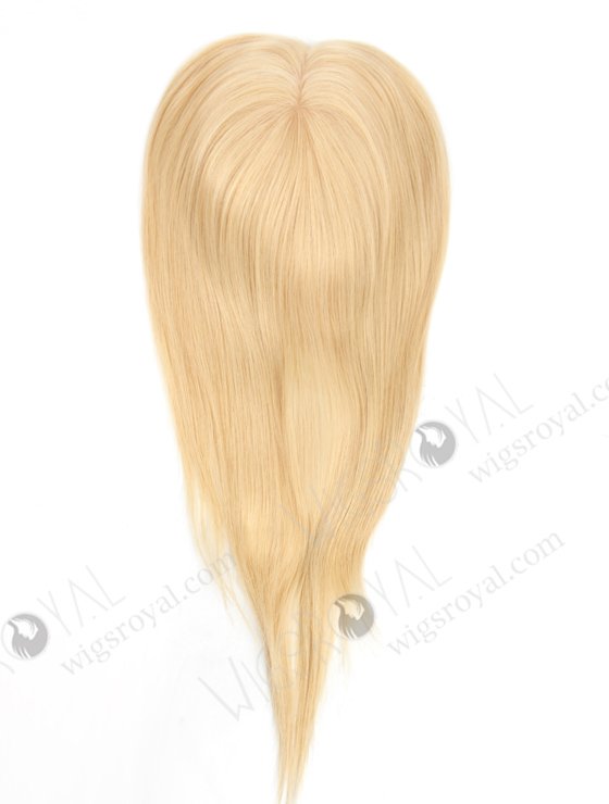 Luxury Blonde Hair Topper for Women's Hair Loss | In Stock 5.5"*6" European Virgin Hair 16" Straight Color 22# Silk Top Hair Topper-054-19607