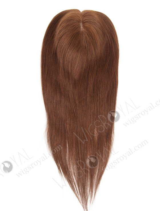Long Wigslets and Toppers for Thinning Hair | In Stock 5.5"*6" European Virgin Hair 18" Straight Color 4# Silk Top Hair Topper-058-19613