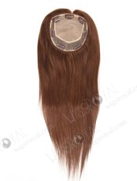 Long Wigslets and Toppers for Thinning Hair | In Stock 5.5"*6" European Virgin Hair 18" Straight Color 4# Silk Top Hair Topper-058