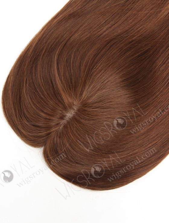 Long Wigslets and Toppers for Thinning Hair | In Stock 5.5"*6" European Virgin Hair 18" Straight Color 4# Silk Top Hair Topper-058-19617