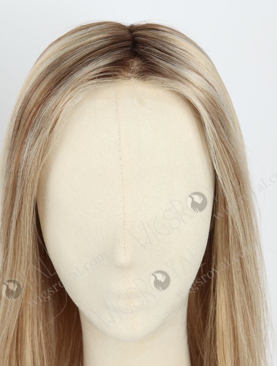Highlight Color With Dark Root Custom Hair Length European Virgin Hair Mono Top Glueless Cap WR-MOW-011-19655