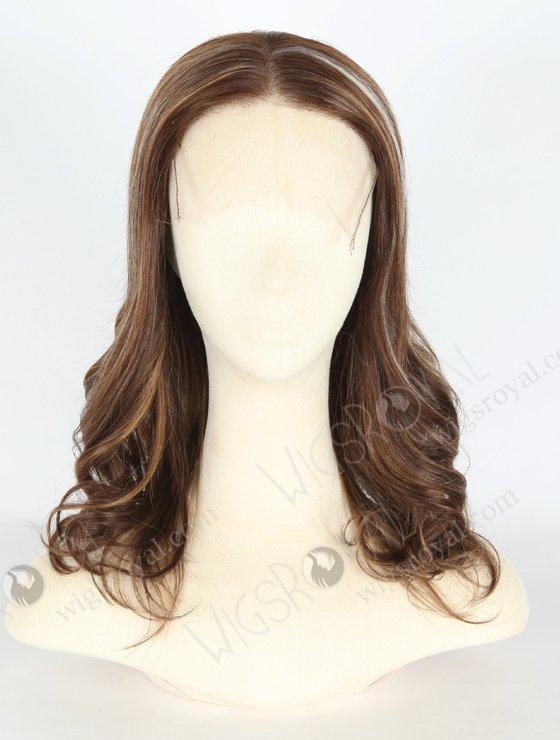 Highlight Color Curly European Virgin Hair Lace Front Wig WR-CLF-022-19726