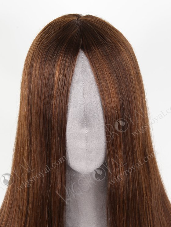 Highlight Color 16''European Virgin Silk Top Glueless Wigs WR-GL-070-19843
