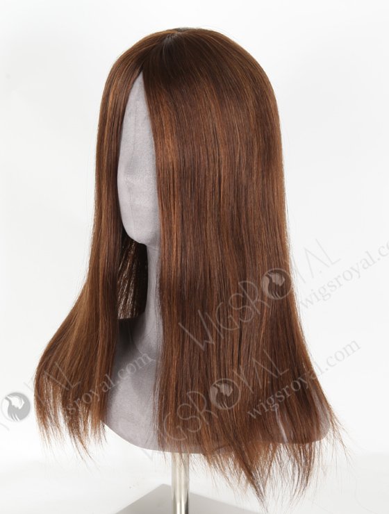 Highlight Color 16''European Virgin Silk Top Glueless Wigs WR-GL-070-19853