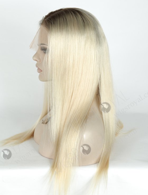 In Stock Brazilian Virgin Hair 18" Straight Color T9/60# Lace Front Wig MLF-04030-20005