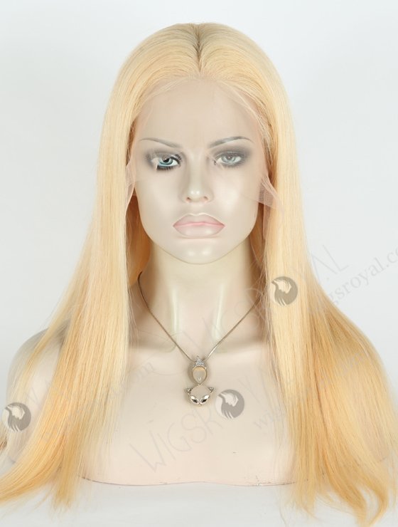 In Stock Brazilian Virgin Hair 18" Straight Color 24# Lace Front Wig MLF-04029