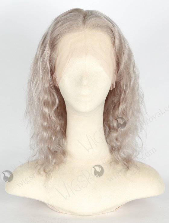 In Stock Brazilian Virgin Hair 12" Deep Body Wave Grey Color Full Lace Wig FLW-04266-20352