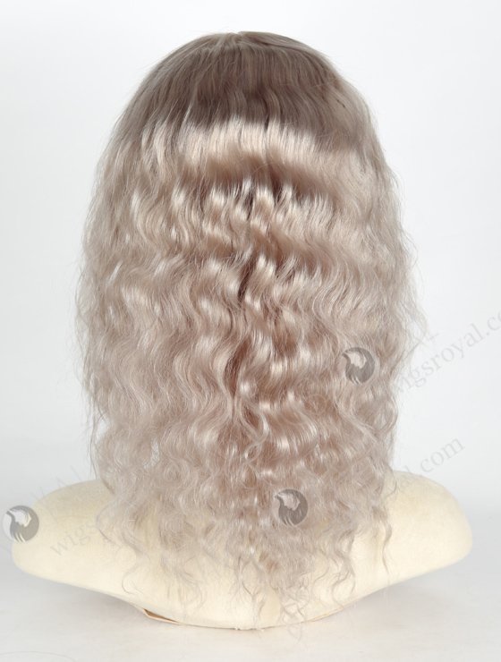 In Stock Brazilian Virgin Hair 12" Deep Body Wave Grey Color Full Lace Wig FLW-04266-20357