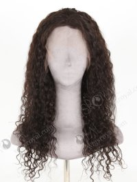 In Stock Indian Remy Hair 20" Natural Curly 2# Color Lace Front Wig MLF-04031
