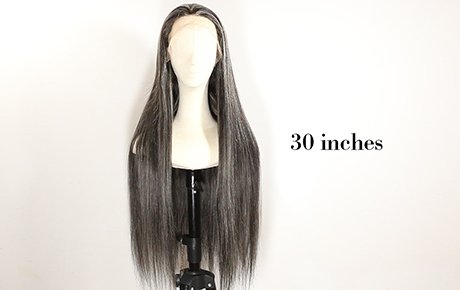  30 Inch Long Human Hair Wig JQ-122183-1