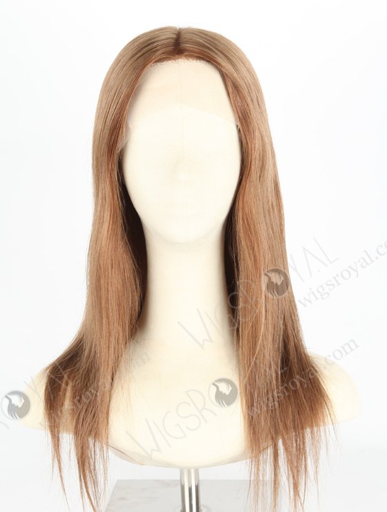 Pretty Brown Wigs for Small Heads Perfect Hairline | In Stock European Virgin Hair 16" Straight 9# Color Lace Front Silk Top Glueless Wig GLL-08044