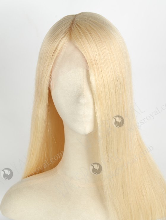 Quality Long Blonde Wig 20 Inch Glueless Human Hair Wigs | In Stock European Virgin Hair 20" Straight 613# Color Lace Front Silk Top Glueless Wig GLL-08043-20601