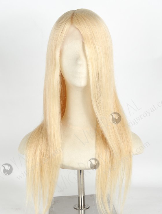 Quality Long Blonde Wig 20 Inch Glueless Human Hair Wigs | In Stock European Virgin Hair 20" Straight 613# Color Lace Front Silk Top Glueless Wig GLL-08043-20600