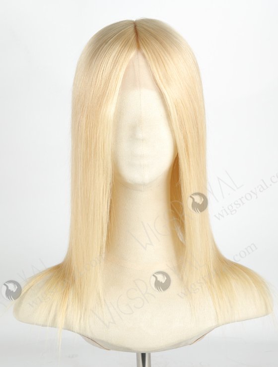 Buy Wigs Online Short Blonde 613 Undetectable Lace Wigs for Caucasian | In Stock European Virgin Hair 14" Straight 613# Color Lace Front Silk Top Glueless Wig GLL-08041