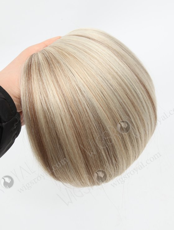 Best quality real human hair genius weft rooted blonde with brown highlights WR-GW-013-20794