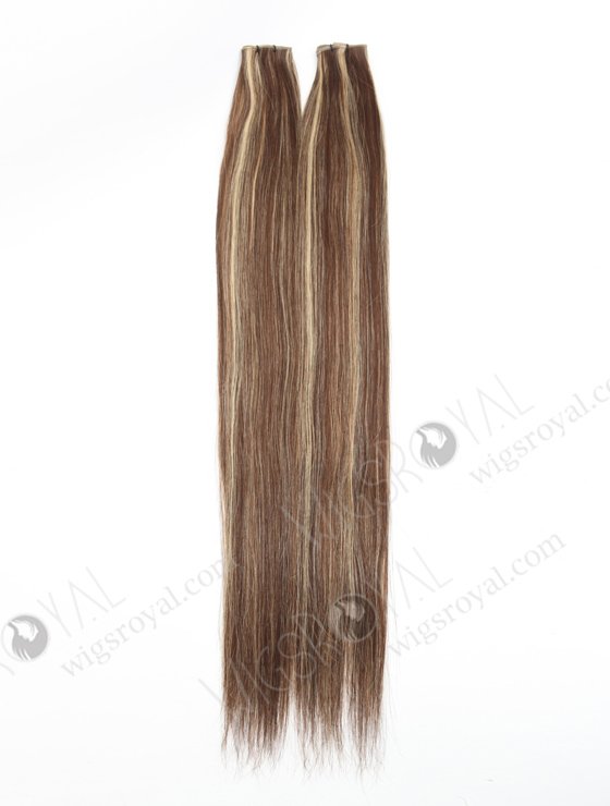 Highlight color human hair extensions seamless virgin genius weft WR-GW-011-20767