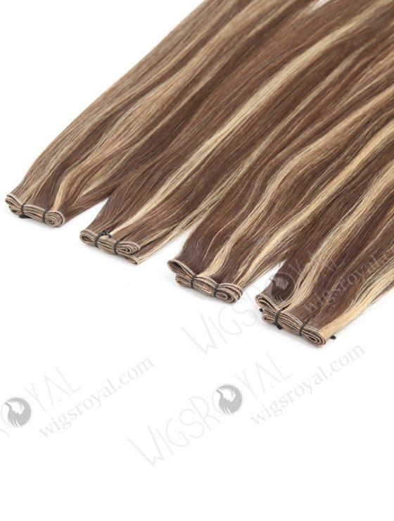 Highlight color human hair extensions seamless virgin genius weft WR-GW-011-20770
