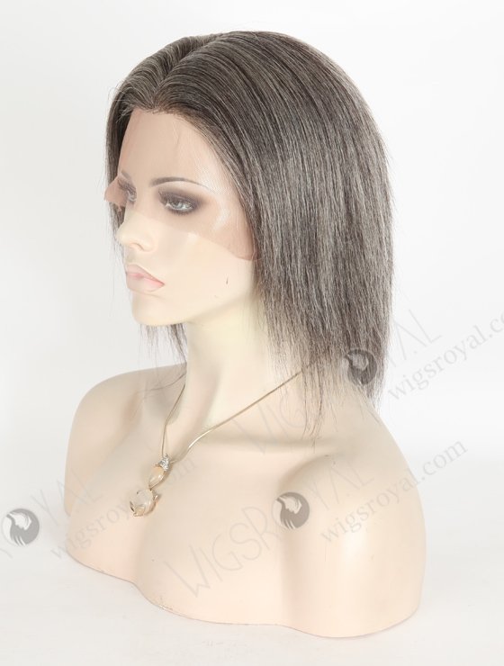 Grey Color 6'' Mongolian Virgin Fine Hair Yaki Full Lace Wigs WR-LW-130-20972