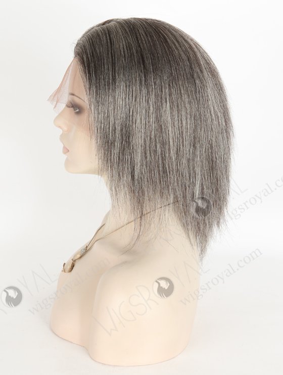 Grey Color 6'' Mongolian Virgin Fine Hair Yaki Full Lace Wigs WR-LW-130-20973