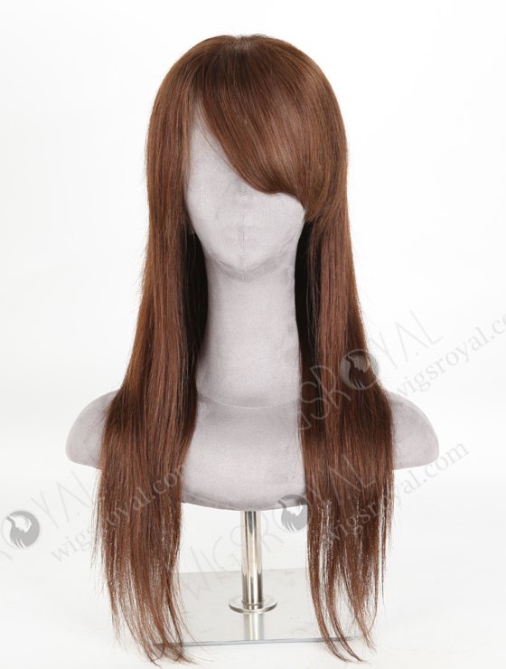 Brown color 3# 22'' European Virgin Hair Straight Full Lace Wigs WR-LW-127-20924