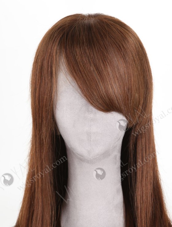 Brown color 3# 22'' European Virgin Hair Straight Full Lace Wigs WR-LW-127-20925