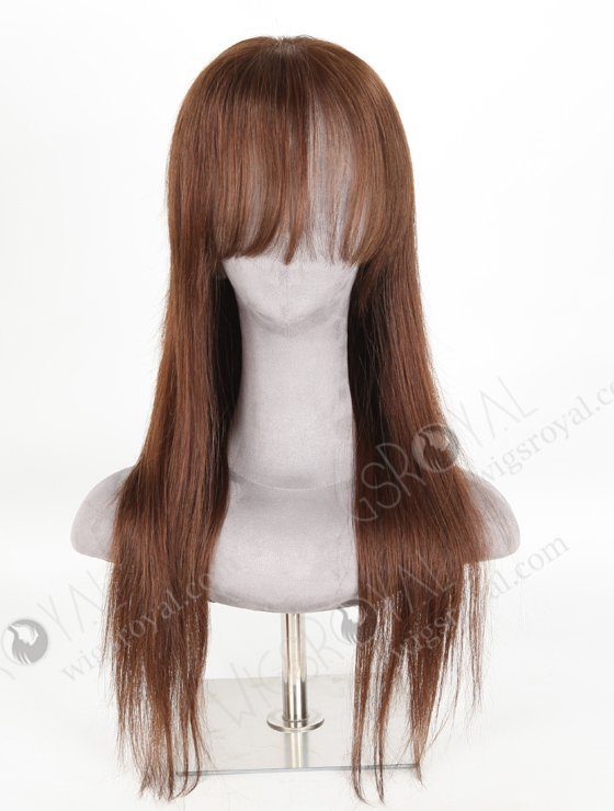 Brown color 3# 22'' European Virgin Hair Straight Full Lace Wigs WR-LW-127-20926