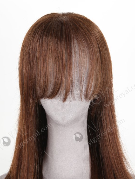 Brown color 3# 22'' European Virgin Hair Straight Full Lace Wigs WR-LW-127-20927