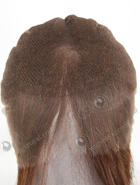 Brown color 3# 22'' European Virgin Hair Straight Full Lace Wigs WR-LW-127-20932