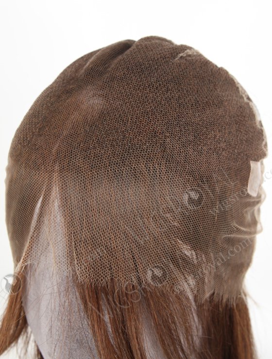 Brown color 3# 22'' European Virgin Hair Straight Full Lace Wigs WR-LW-127-20931