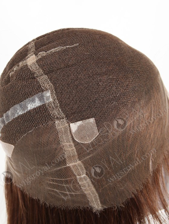 Brown color 3# 22'' European Virgin Hair Straight Full Lace Wigs WR-LW-127-20933