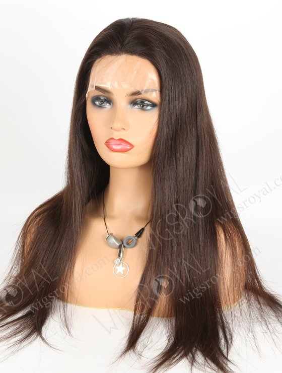 Top Quality 18'' European Virgin Hair Full PU Wig WR-MOW-017-21147
