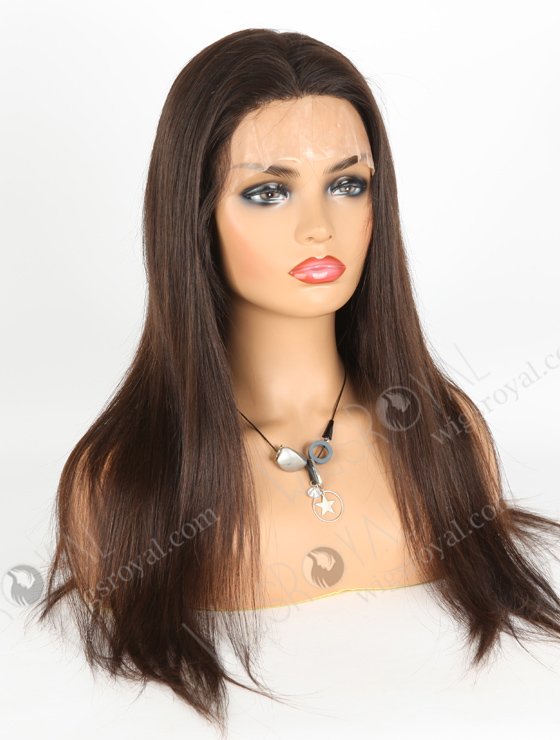 Top Quality 18'' European Virgin Hair Full PU Wig WR-MOW-017-21149