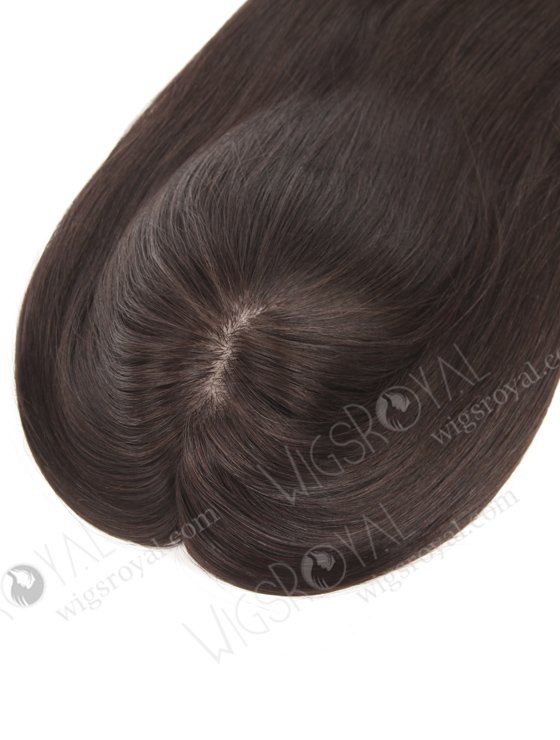 Black Color 18'' European Virgin Human Hair Silk Top Fish Net Toppers WR-TC-072-21222