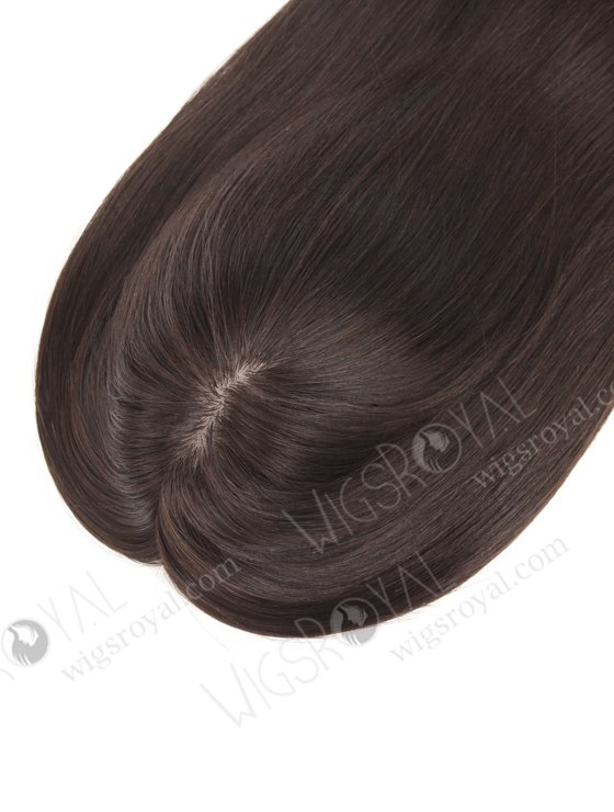 Black Color 18'' European Virgin Human Hair Silk Top Fish Net Toppers WR-TC-072-21223