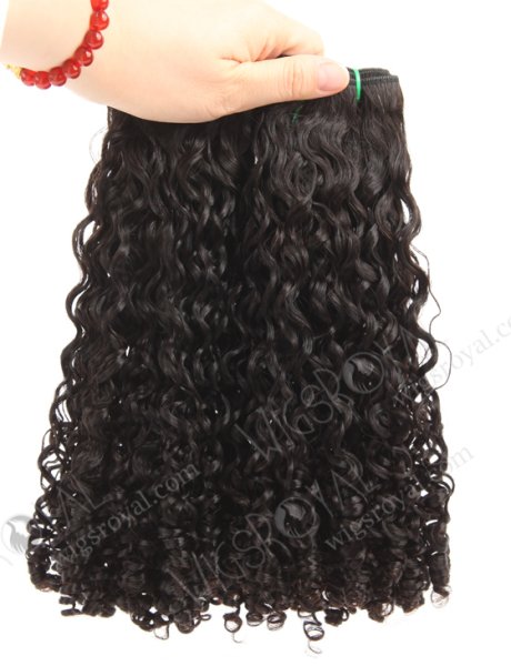 Unprocessed 5A Grade 18” Double Draw Pixie Curl Peruvian Virgin Hair Extension WR-MW-199