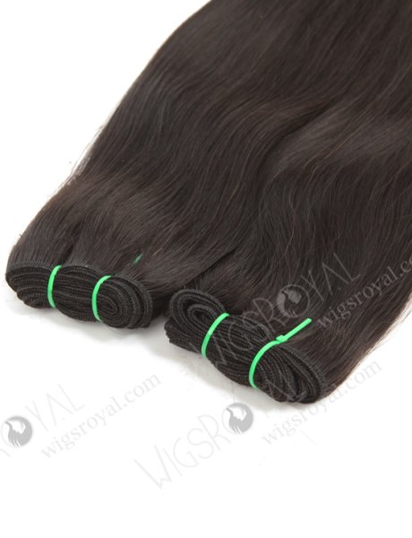 Best Quality 18 Inch Double Draw Natural Color Straight Peruvian Virgin Hair Extension WR-MW-200