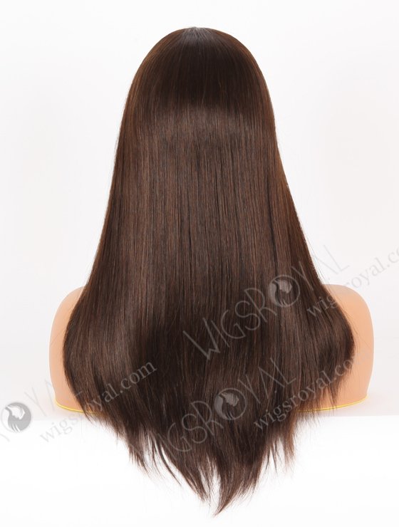 In Stock Chinese Virgin Hair 16" Natural Straight 2/3# Evenly Blended Color Jewish Wig JWS-07001-21840