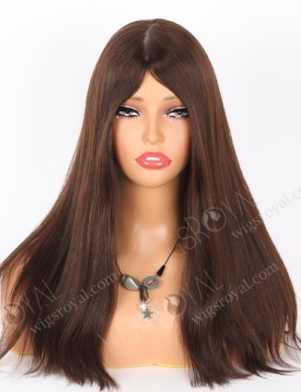 In Stock Chinese Virgin Hair 16" Natural Straight 2/3# Evenly Blended Color Jewish Wig JWS-07002