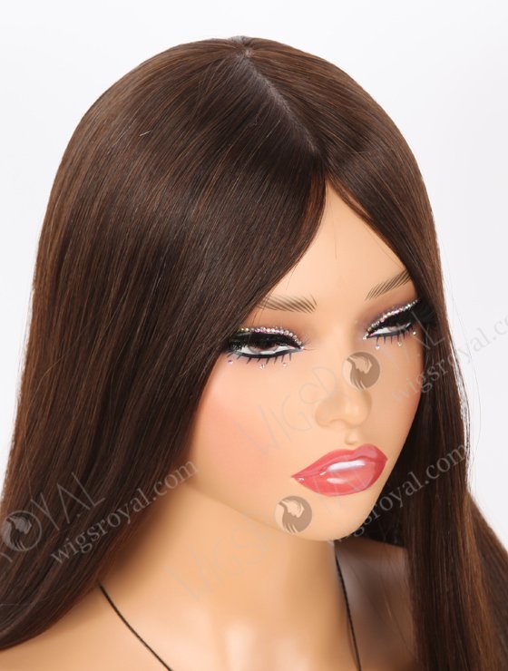 In Stock Chinese Virgin Hair 16" Natural Straight 2/3# Evenly Blended Color Jewish Wig JWS-07002-21850