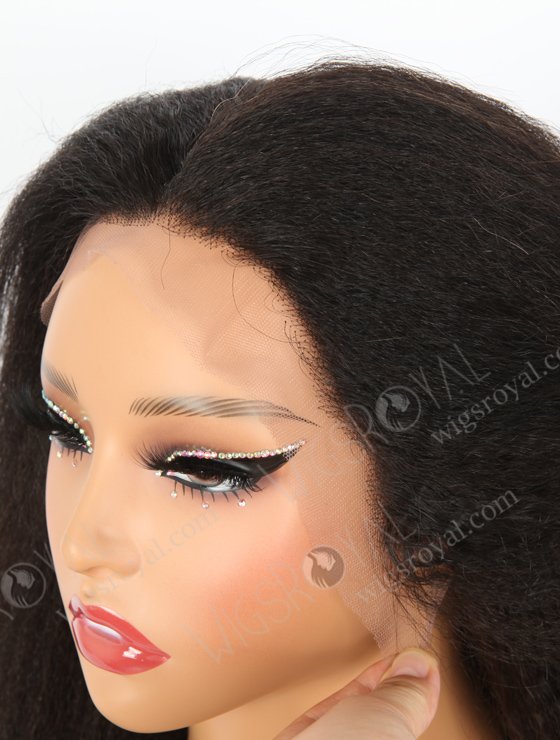 In Stock Chinese Virgin Hair 18" Italian Yaki Natural Color Lace Front Wig CLFW-001-22477